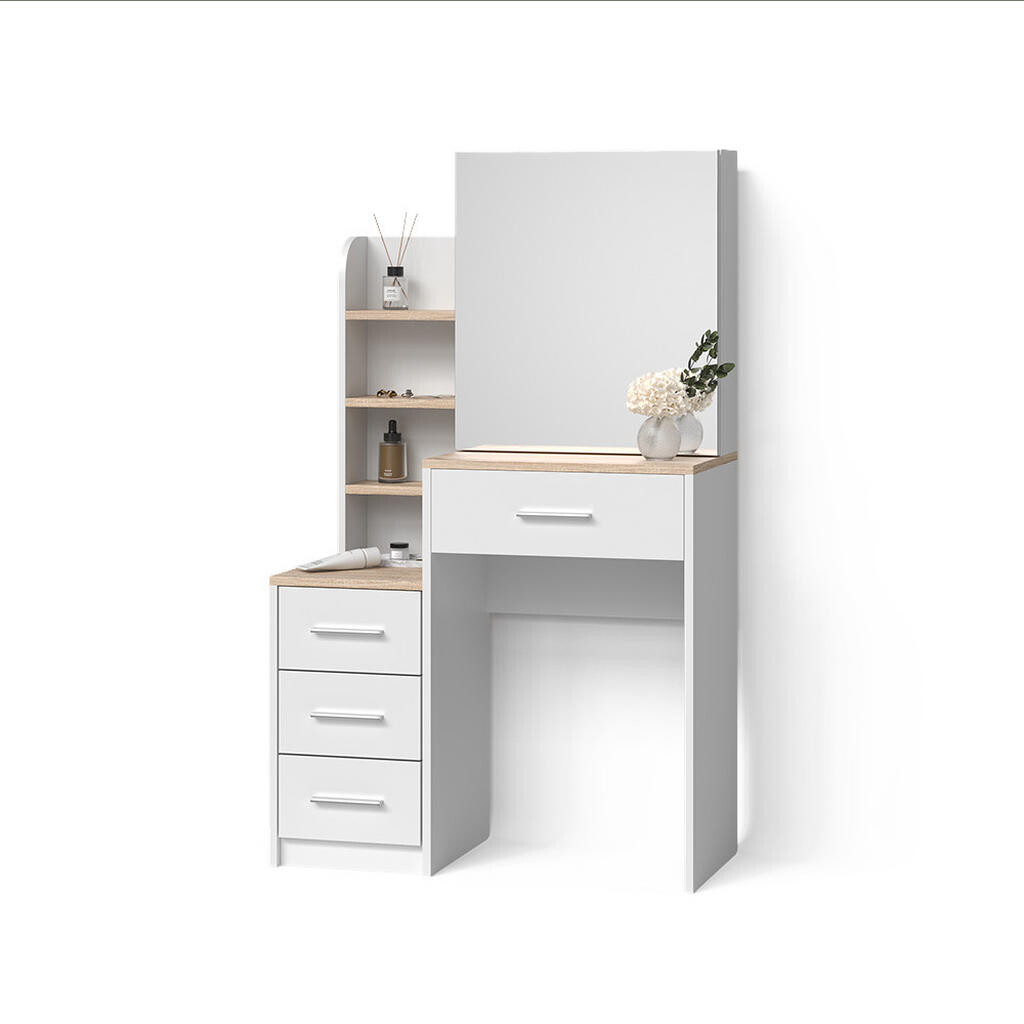 Livinity® TOALETNÍ STOLEK Loreta Bílá/Sonoma 80 cm
