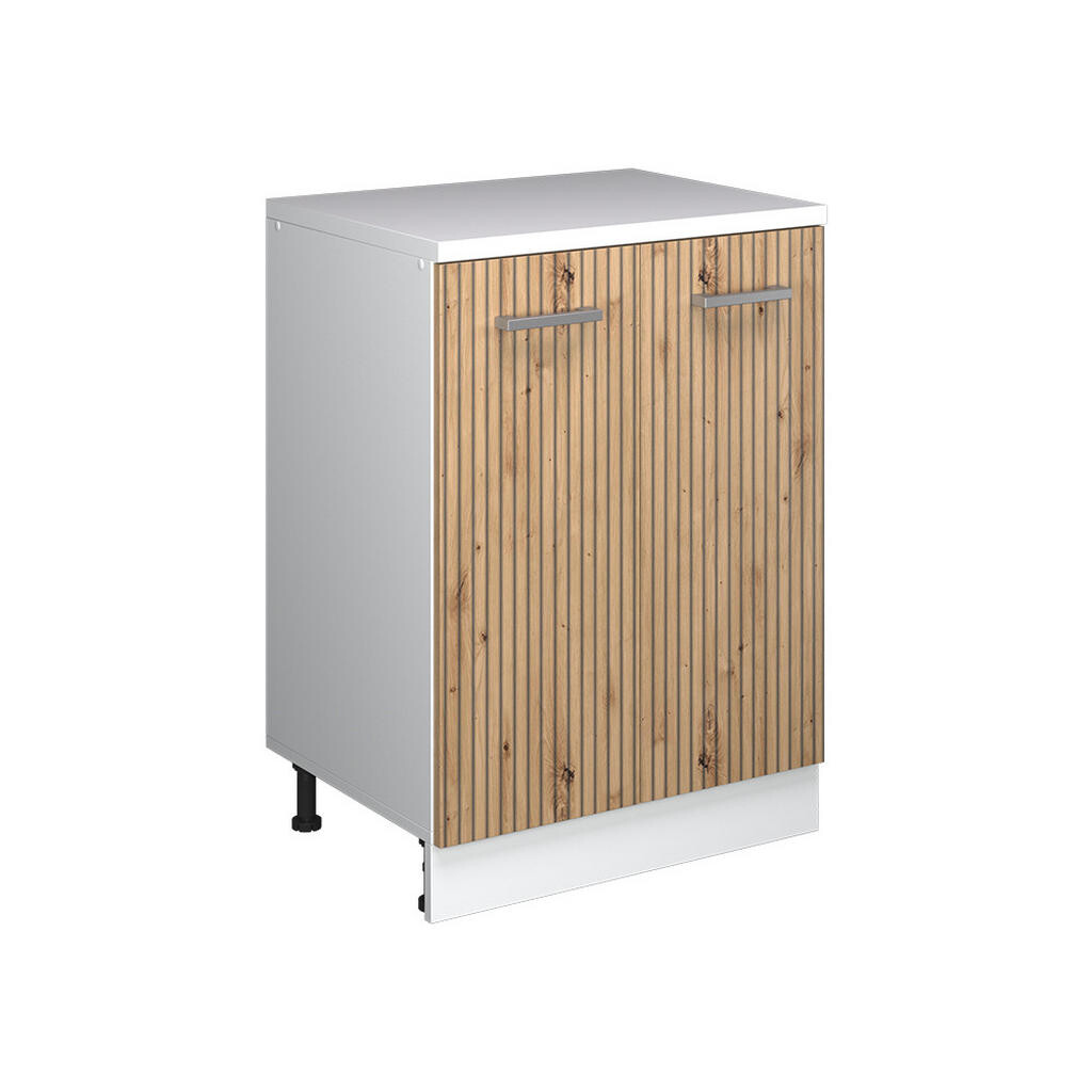 Vicco ROZŠIŘUJÍCÍ SKŘÍŇKA Rion, Řemeslný dub/Bílá, 60 x 46 cm bez šikminy se 2 dveřmi