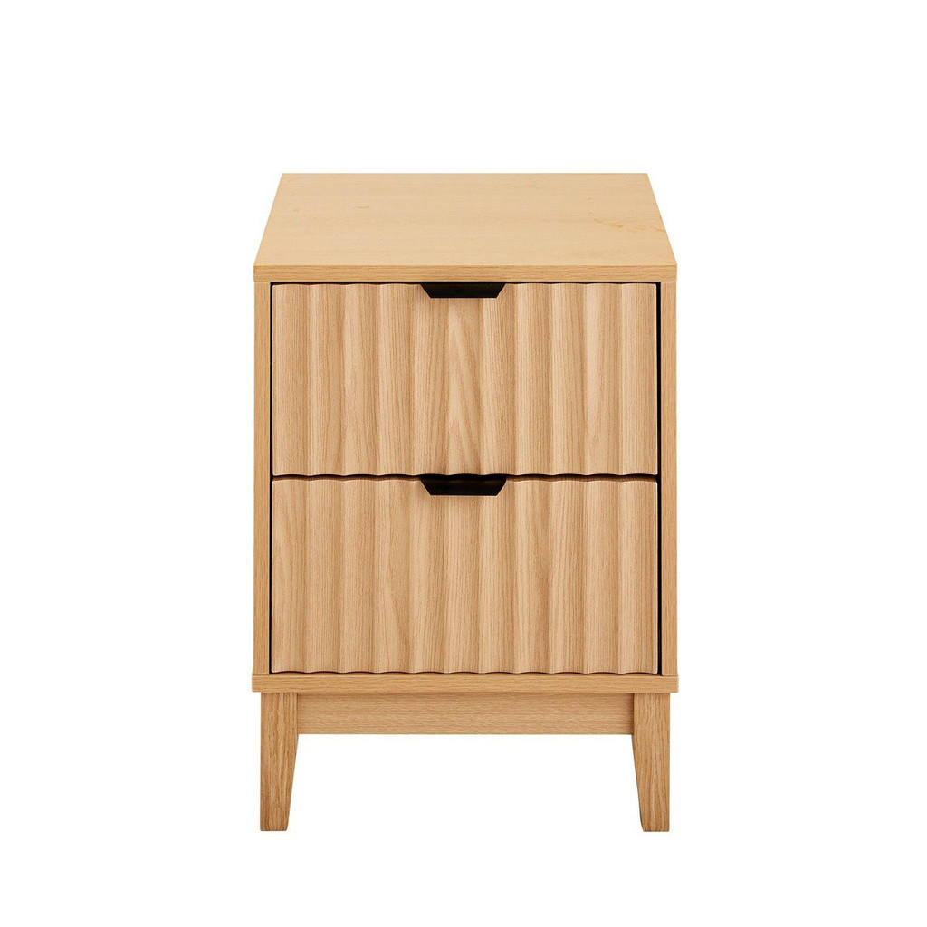 Calicosy NOČNÍ stolek se 2 zásuvkami s vlnitým čelem, V 52 cm - BOLOGNE