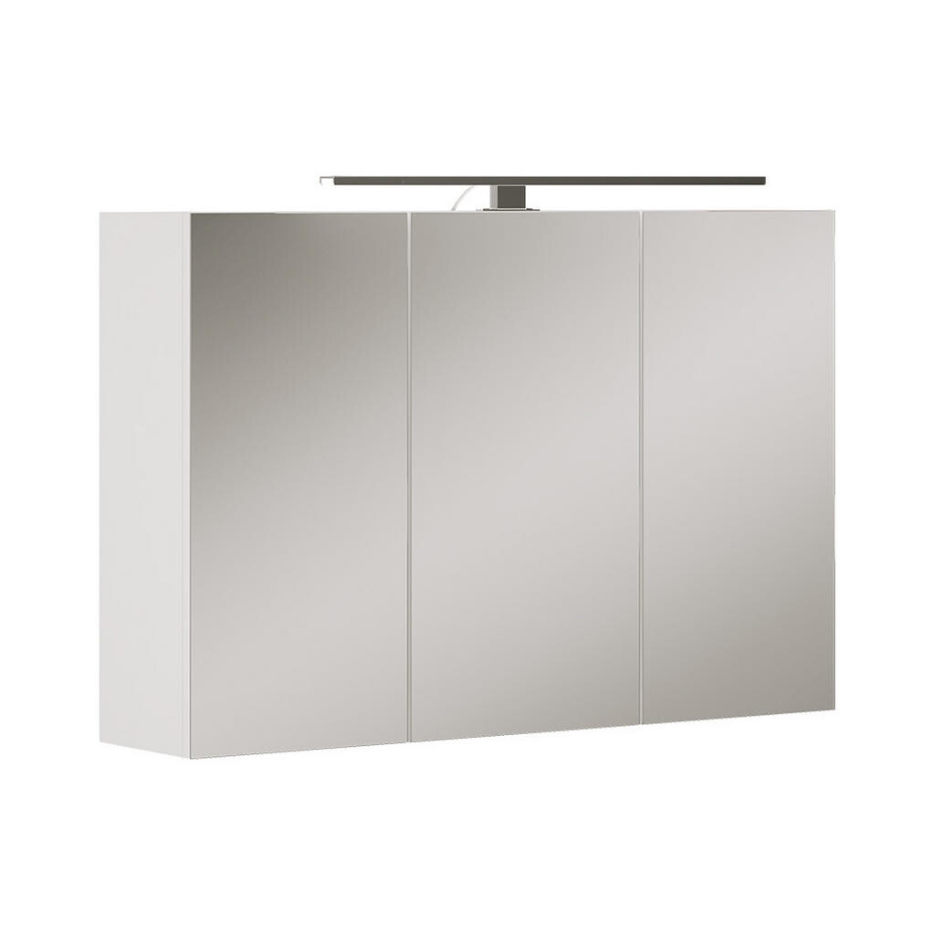 Vicco KOUPELNOVÁ ZRCADLOVÁ SKŘÍŇKA Lavio Bílá 90 x 60 cm s LED osvětlením