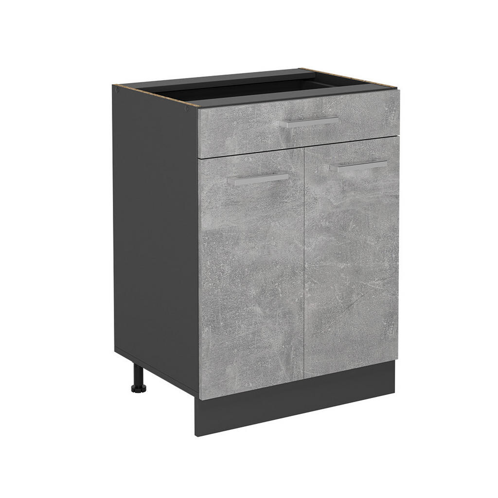 Vicco SPODNÍ SKŘÍŇKA KUCHYŇSKÉ LINKY R-Line Beton 60 cm se zásuvkou, bez pracovní desky
