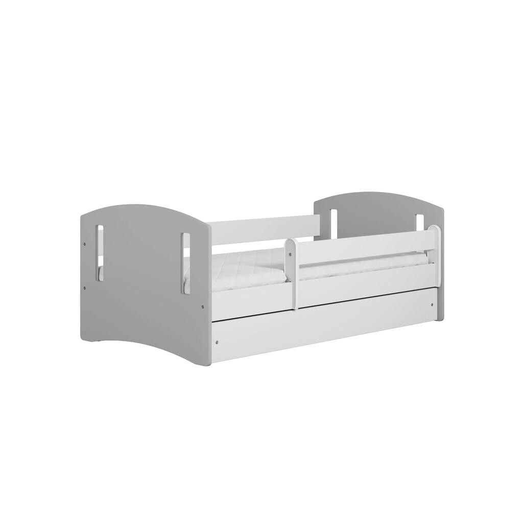 RAUMHIRSCH FURNITURE DĚTSKÁ POSTEL CLASSIC II se zásuvkou a matrací, šedá, 90/65/164