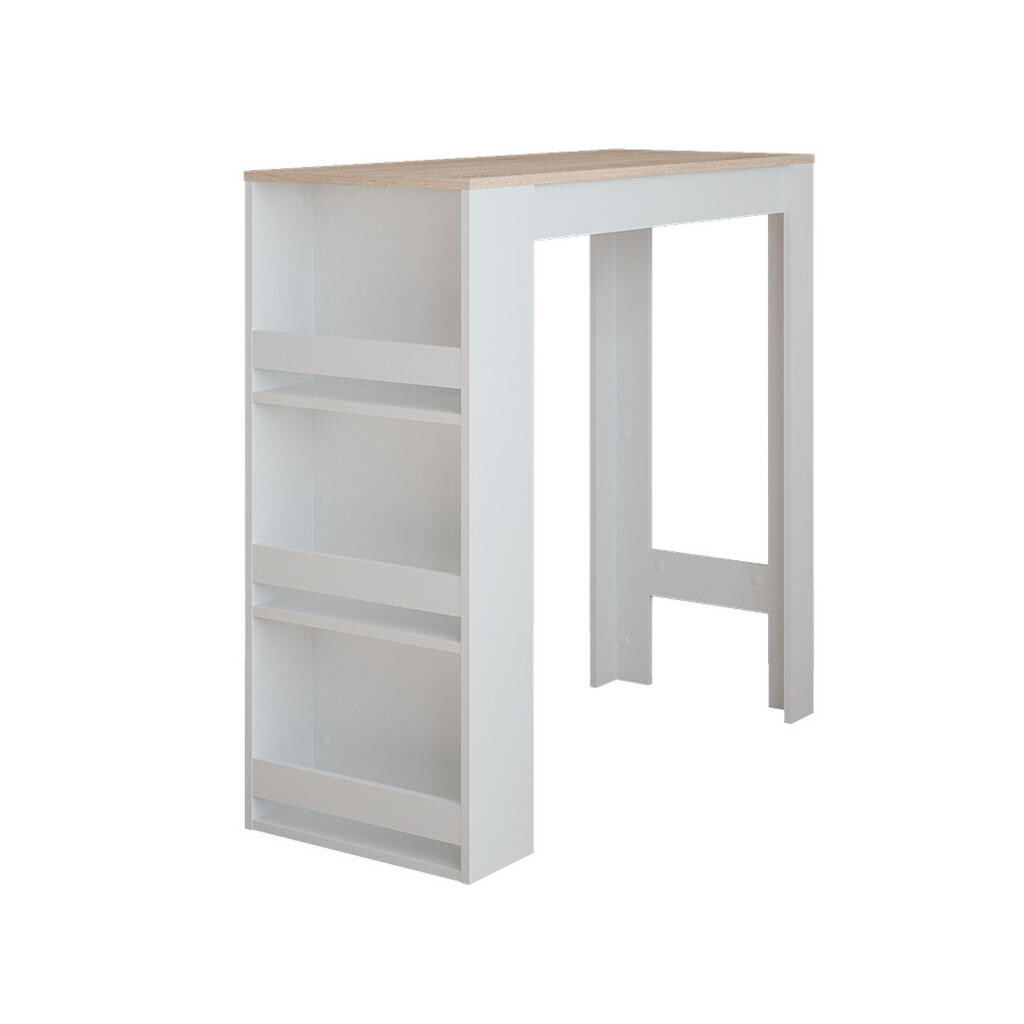 Vicco BAROVÝ STŮL Repose Bílá/Sonoma 45 x 110 cm