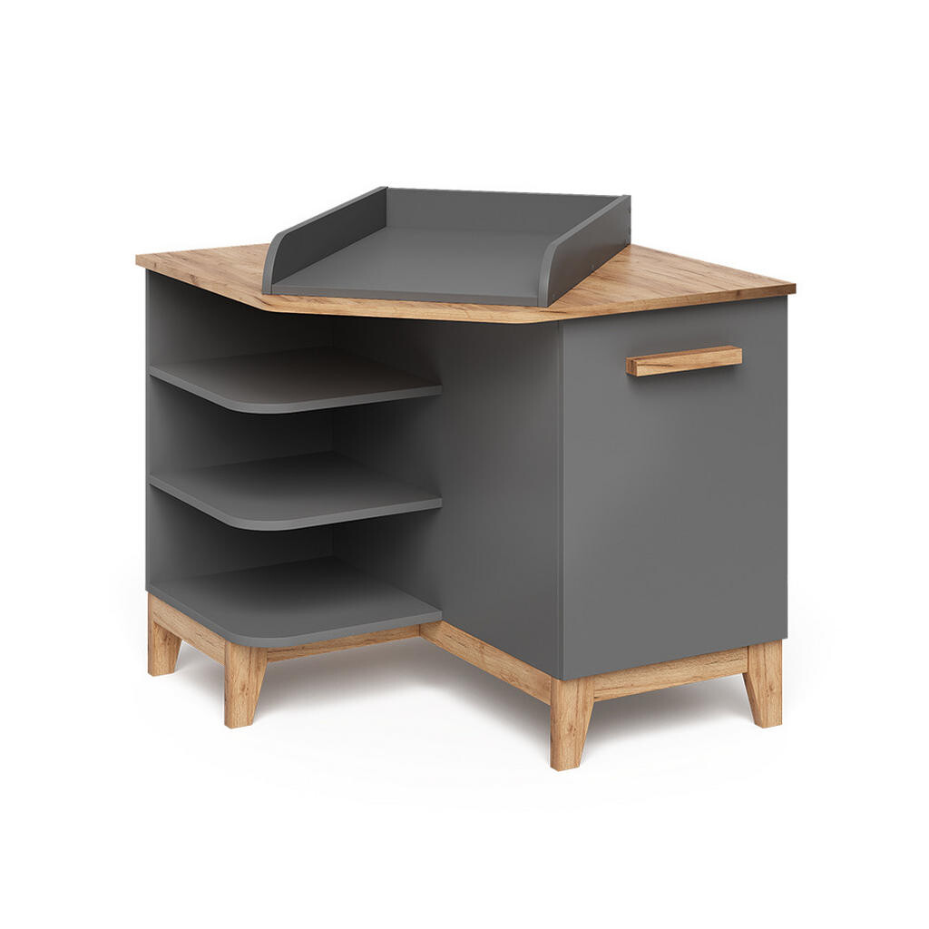 VitaliSpa PŘEBALOVACÍ PULT Malia Grey/Artisan 85 x 85.2 cm s dveřmi