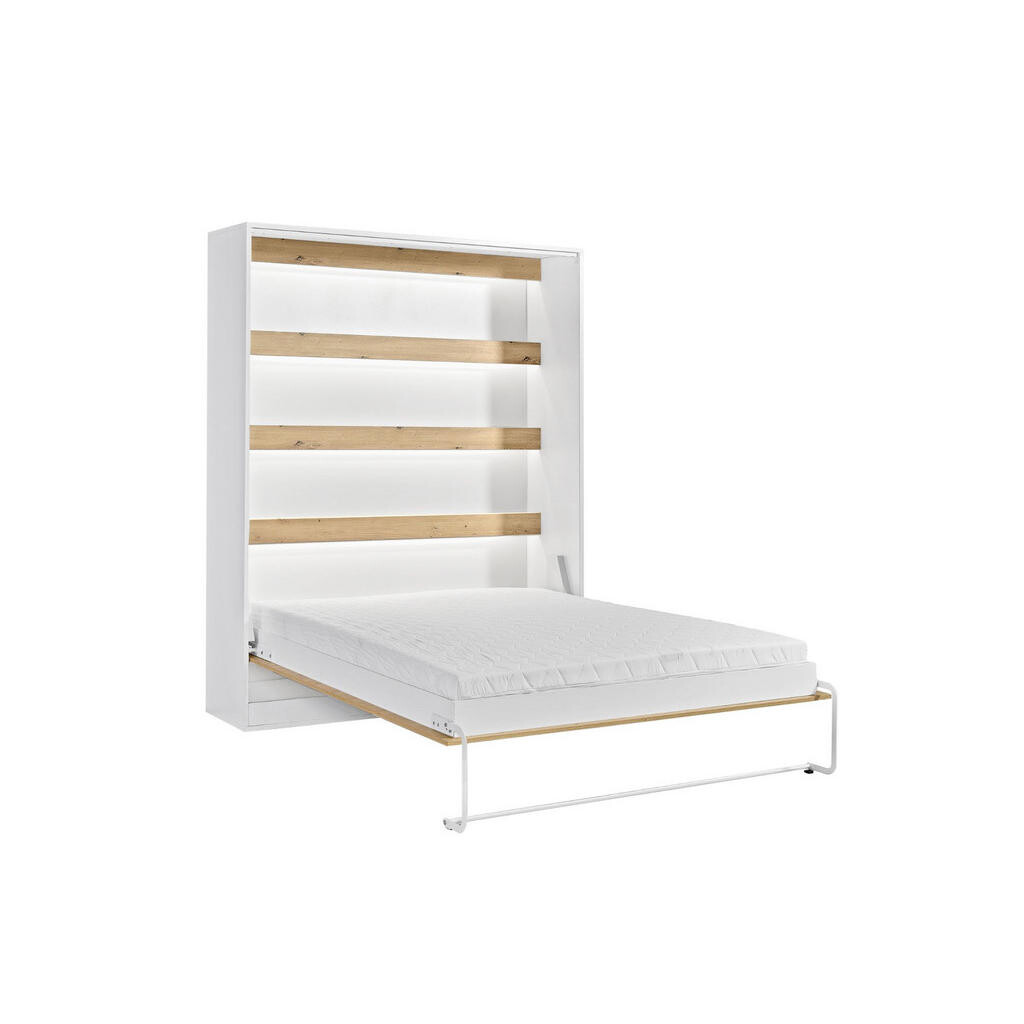 Kaiser Möbel SKLÁPĚCÍ POSTEL Perfekt 160x200 vertikální provedení Dub + Bílá