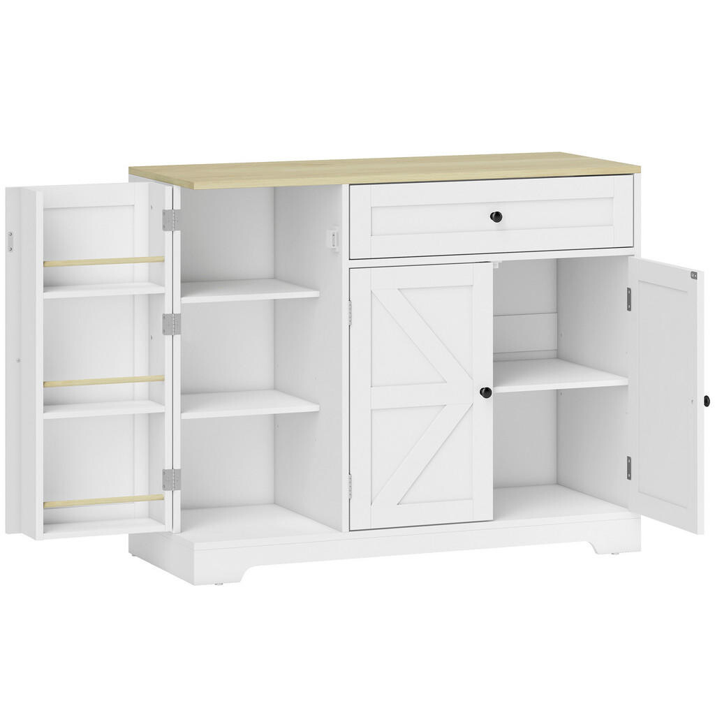 HOMCOM KOMODA MDF bílá