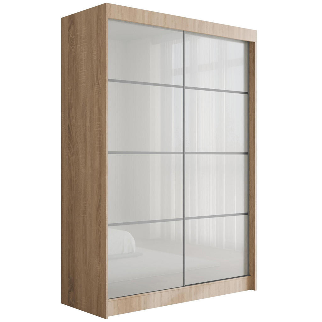 ALTDECOR ŠATNÍ SKŘÍŇ PEKA III – 150 cm – Sonoma dub | bílá