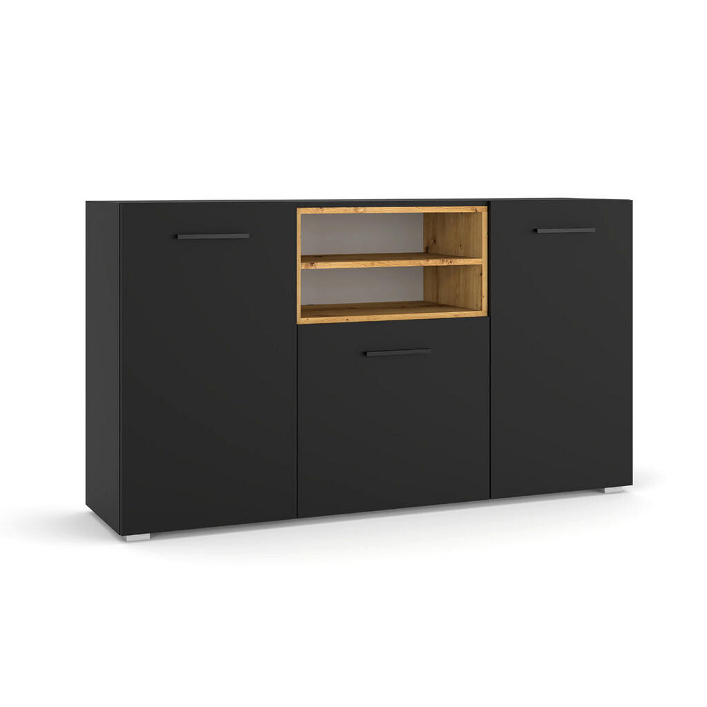 Petits-meubles SIDEBOARD Ania Černá a dřevěná