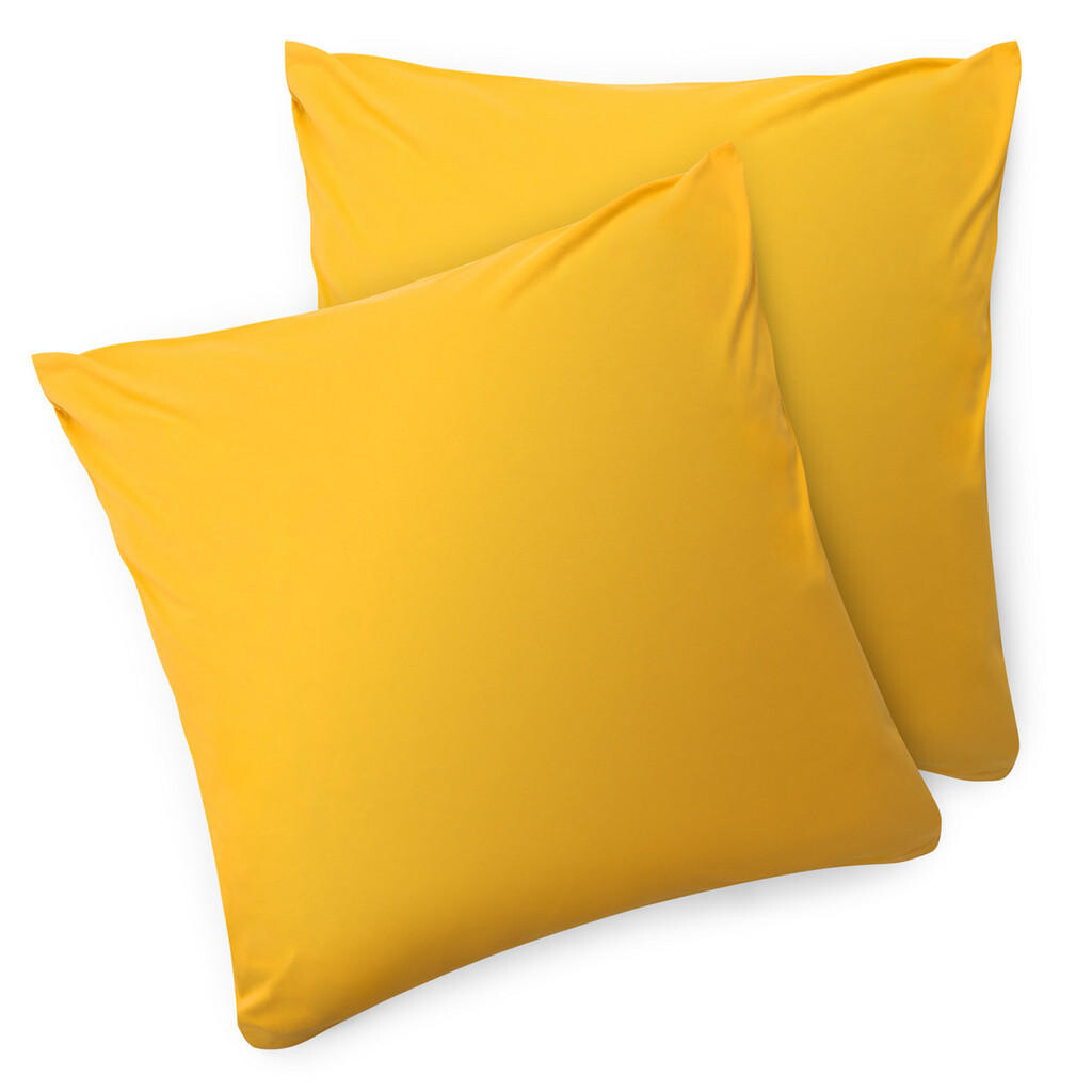 Blumtal POVLAK na polštář Agneta 50/50 cm, sada 2 ks, 100% bavlna, žlutá