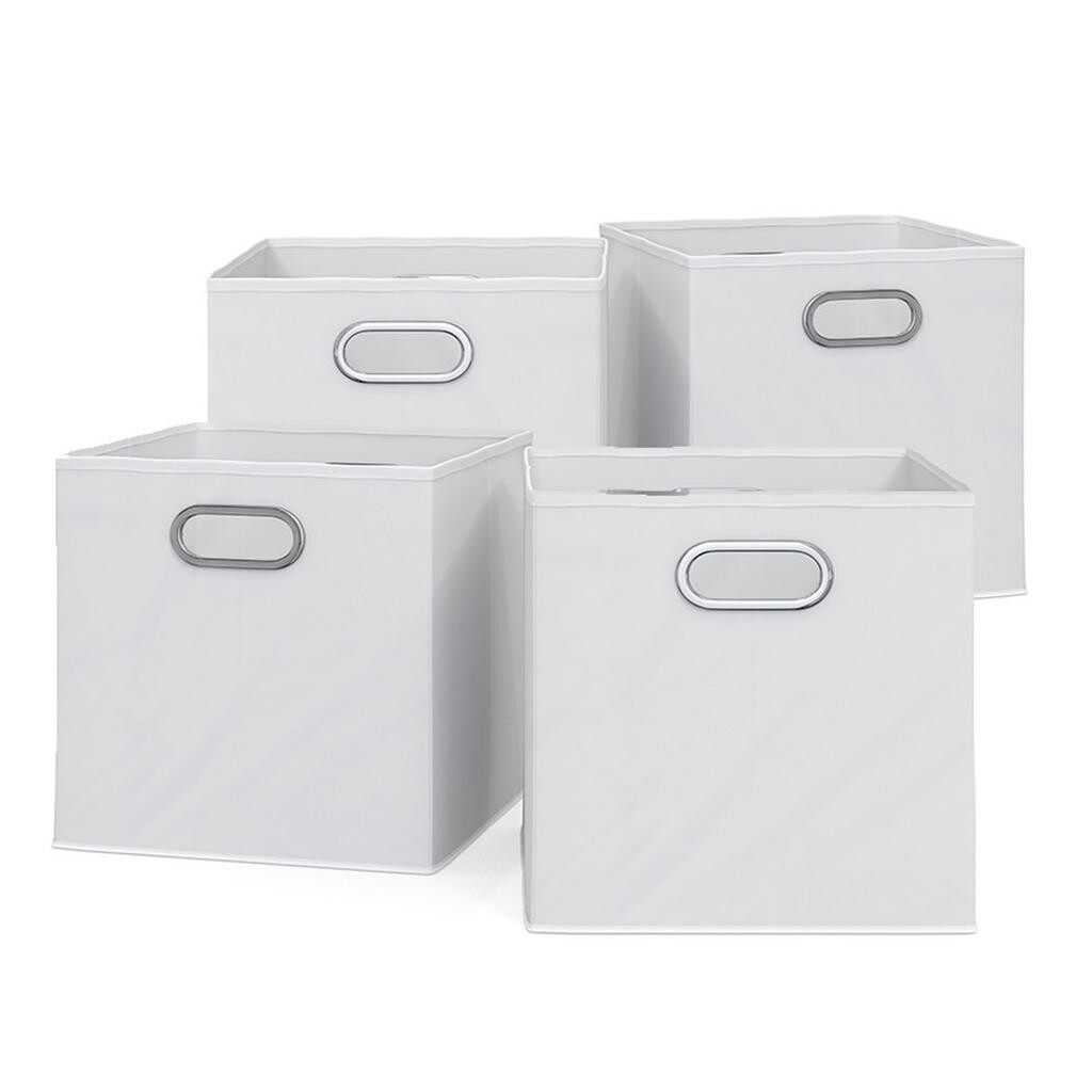 Vicco SKLÁDACÍ BOX Bílá 30 x 30 cm Sada 4 kusů