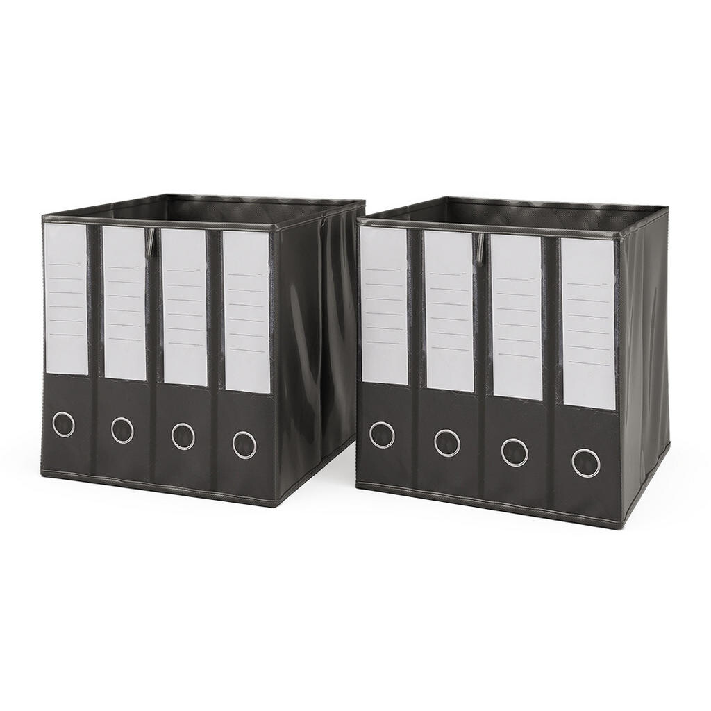 Vicco SKLÁDACÍ BOX Černá 30 x 30 cm Sada 2 kusů