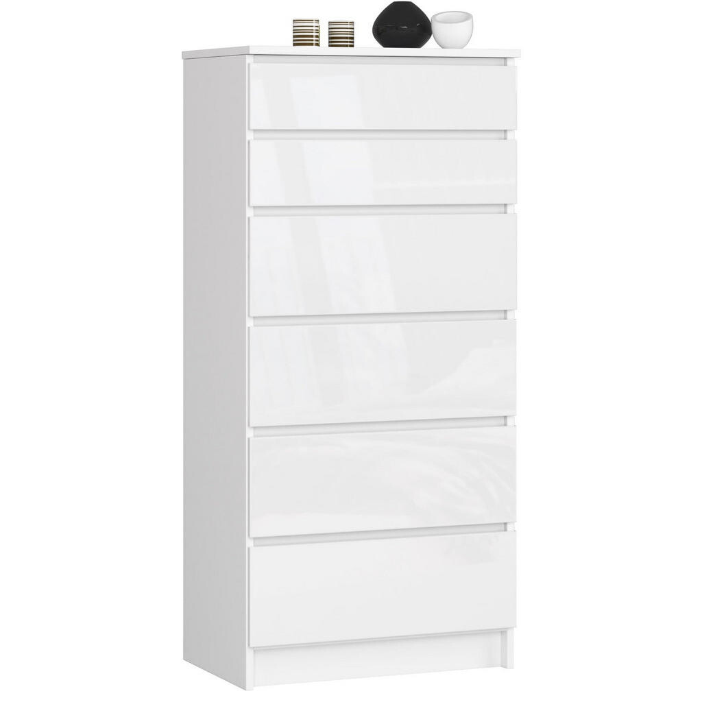 RAUMHIRSCH FURNITURE KOMODA Bílá, lesklá bílá 130/60/40