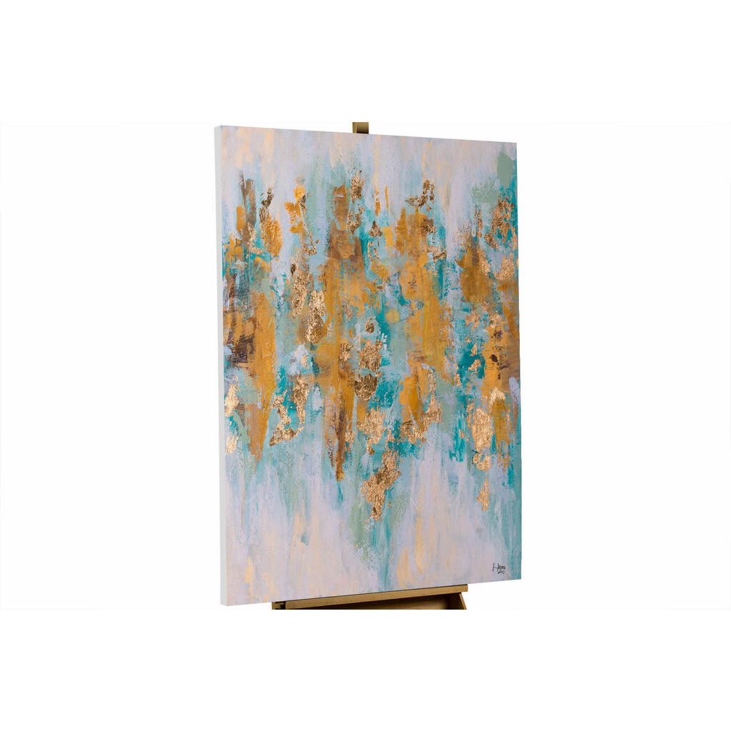 KUNSTLOFT RUČNĚ MALOVANÝ AKRYLOVÝ OBRAZ TURQUOISE/BÉŽOVÝ, 75/100 CM