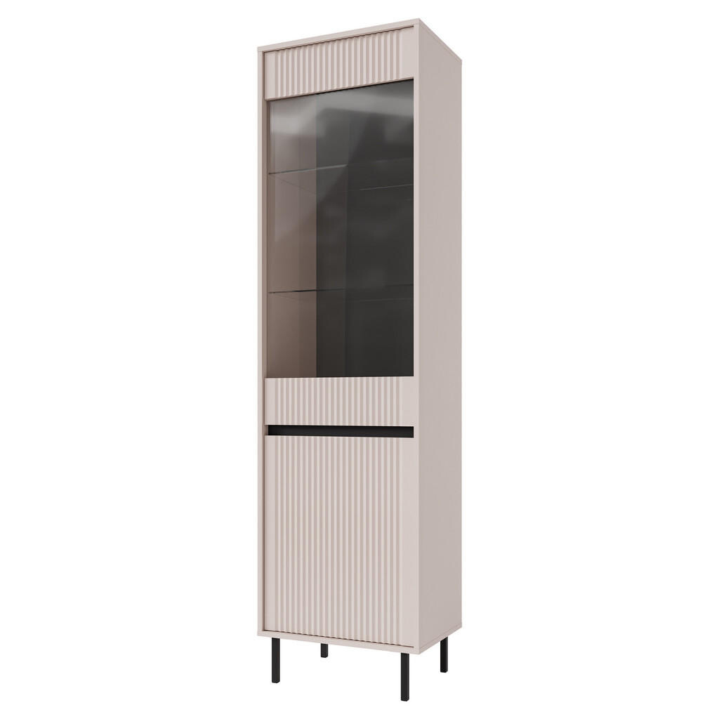 MASSENO VITRÍNA OSTIA 55,8/205/40 cm Odstíny béžové