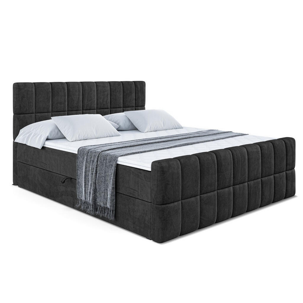 ALTDECOR AMERICKÁ postel MIAMI-Z – 160 x 200 cm – H3 – černá