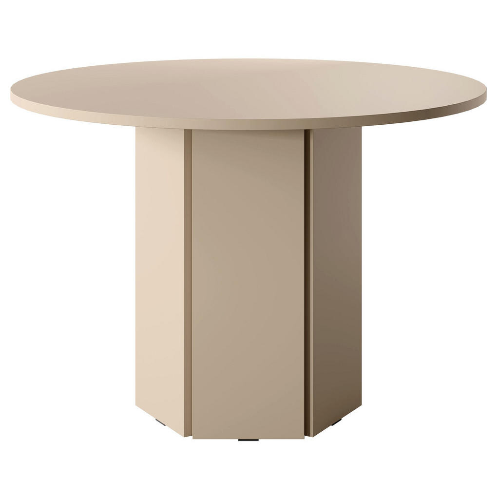 Selsey JÍDELNÍ STŮL Hexa béžová cappuccino kulatý 110 cm