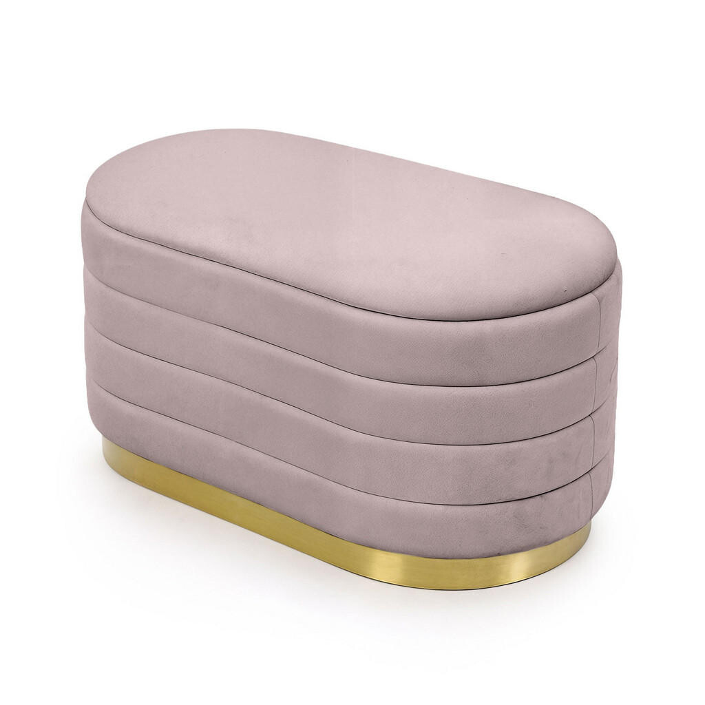 RAUMHIRSCH FURNITURE ČALOUNĚNÁ LAVIČKA s úložným prostorem, růžová