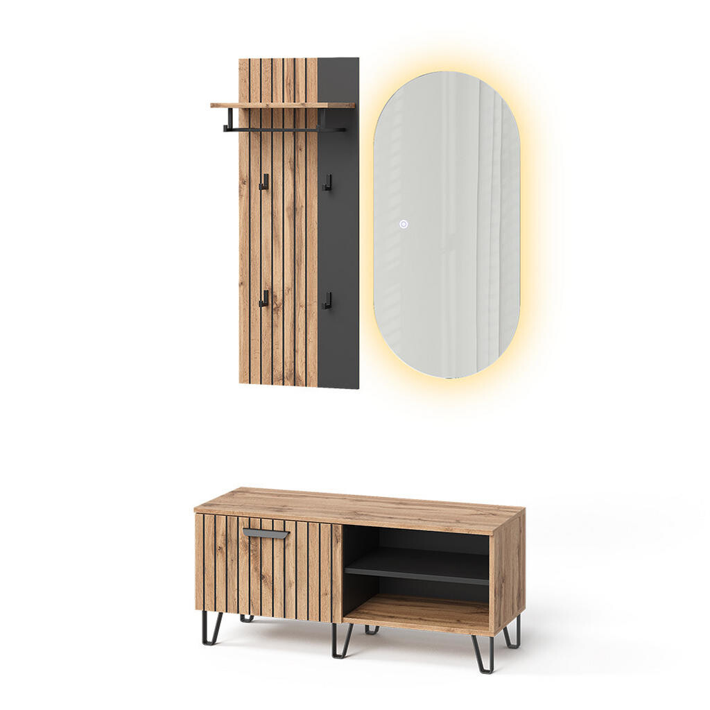 Vicco ŠATNÍ SKŘÍŇ Amber Dub Wotan 43 x 110 cm 3 díly