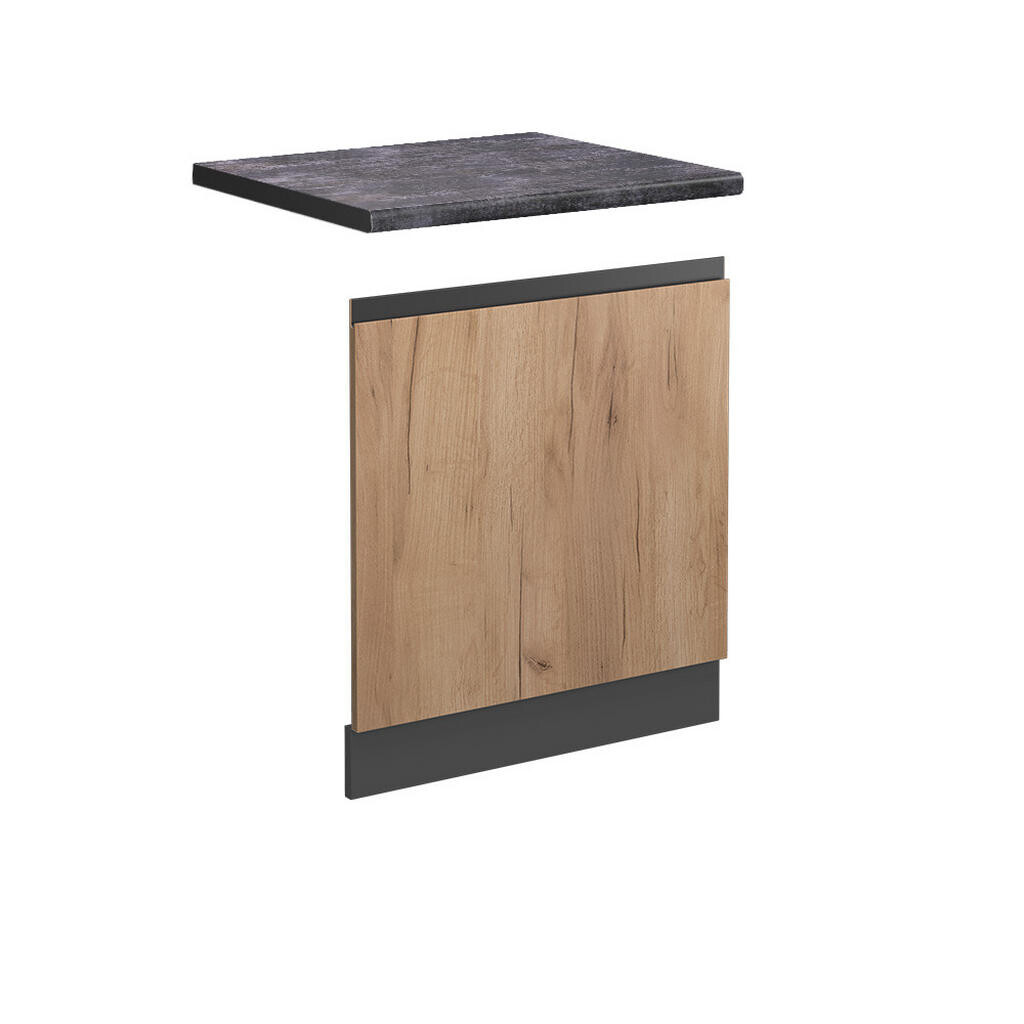 Vicco PŘEDNÍ PANEL R-Line Zlatý mocný dub 60 cm , PD Antracit