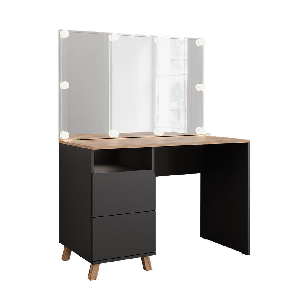 Vicco TOALETNÍ STOLEK Karen Antracit/Artisan 110 cm s pohádkovými světly LED