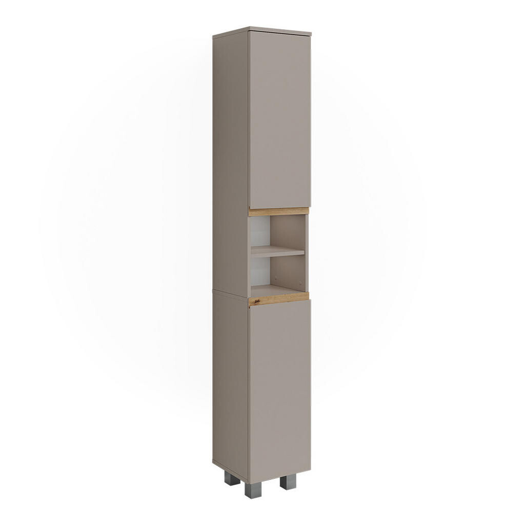 Vicco KOUPELNOVÁ SKŘÍŇKA J-Shape Kašmír/Řemeselné 30.2 x 190 cm se 2 dveřmi