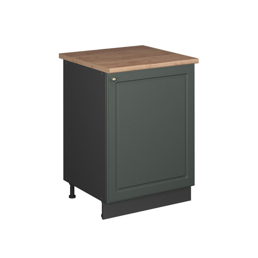 Vicco SPODNÍ SKŘÍŇKA KUCHYŇSKÉ LINKY Fame-Line, Zelená zlatá země/Antracit, 60 cm 1 dvířka s pracovní deskou