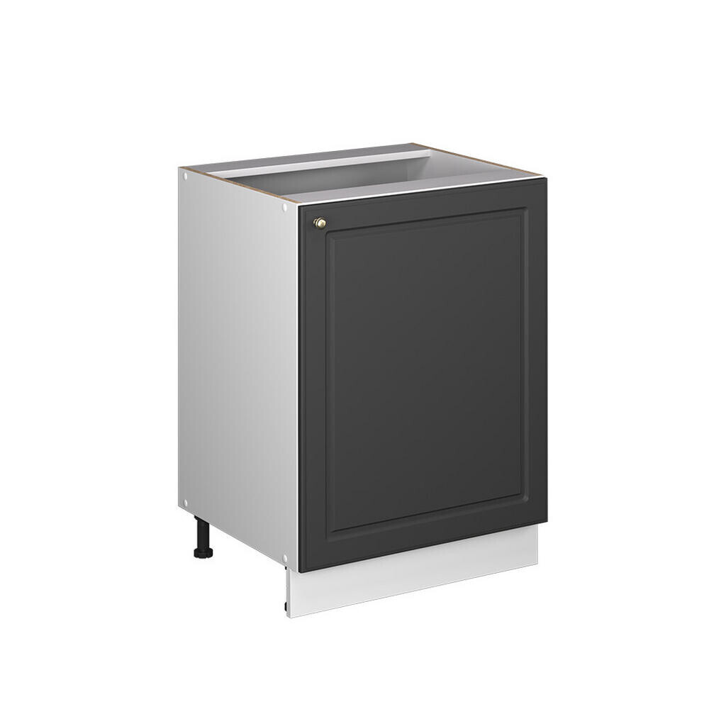 Vicco SPODNÍ SKŘÍŇKA KUCHYŇSKÉ LINKY Fame-Line, Anthrazit-Gold Landhaus/Bílá, 60 cm 1 dvířka bez pracovní desky