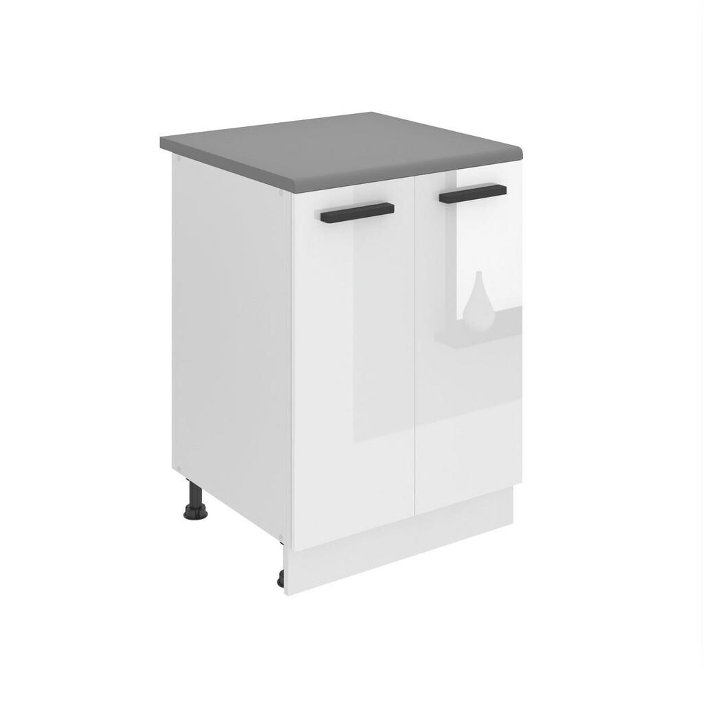 B BELINI GROUP KUCHYŇSKÁ SPODNÍ SKŘÍŇKA 60 cm SD2 s pracovní deskou, 2 dvířka, Bílá lesklá