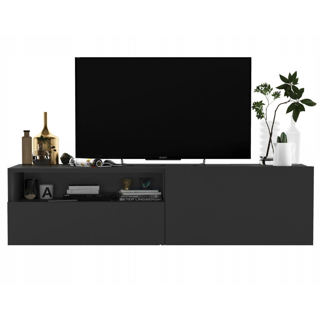 Meble Lindner TV stolek Enjoy Grafit mat 120 cm se zásuvkou