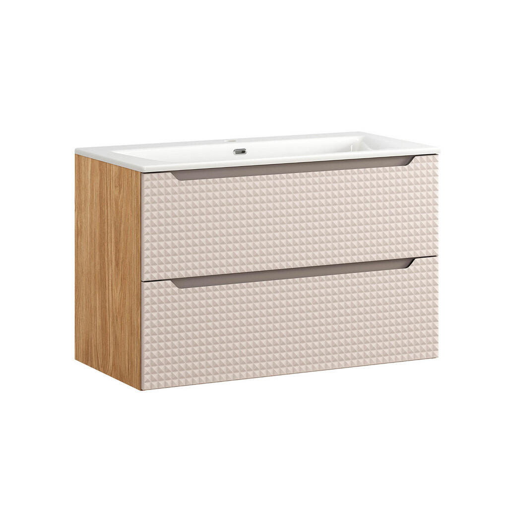 Petits-meubles UMYVADLO 91cm Mallory Béžová a dřevo