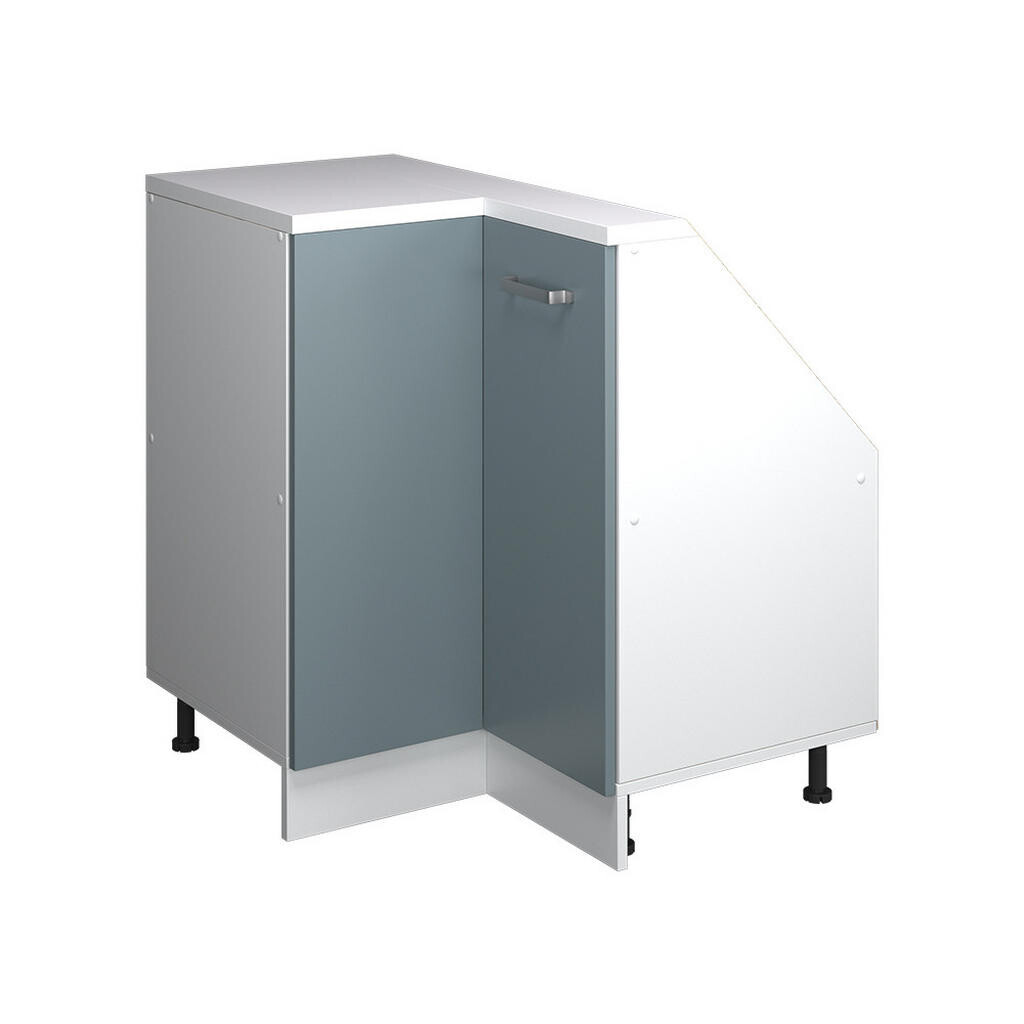 Vicco ROHOVÁ KUCHYŇSKÁ SKŘÍŇKA POD ŠIKMOU STŘECHU R-Line Modrošedá 75.6 cm s 1 dveřmi