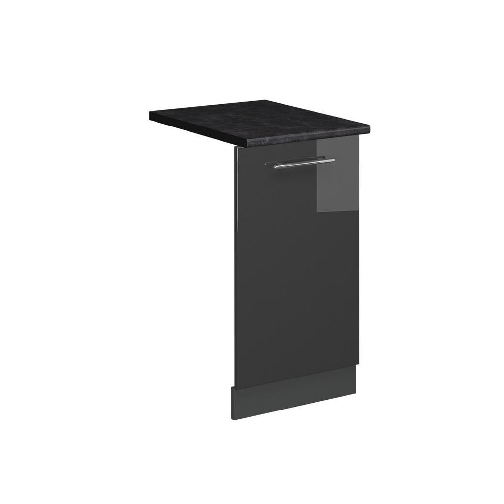 Vicco ČELNÍ PANEL MYČKY Fame-Line Antracitový vysoký lesk 45 cm , PD Antracit