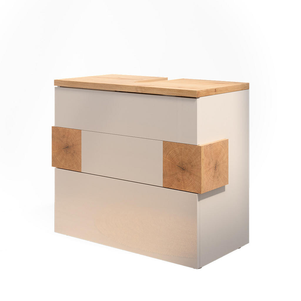 Vicco DOLNÍ SKŘÍŇKA POD DŘEZ Eden Bílá vysoký lesk 70 x 64.5 cm se 2 zásuvkami