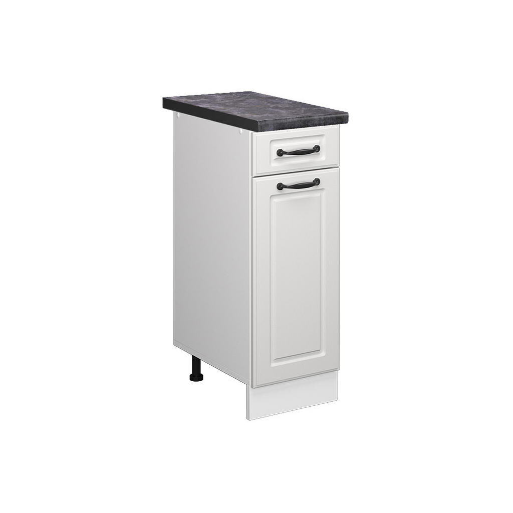 Vicco SPODNÍ SKŘÍŇKA KUCHYŇSKÉ LINKY R-Line Bílý venkovský dům 30 cm , PD Antracit