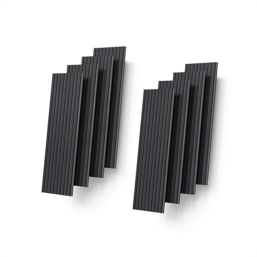 Livinity® STĚNOVÉ PANELY Grivola Černá 8 kusů
