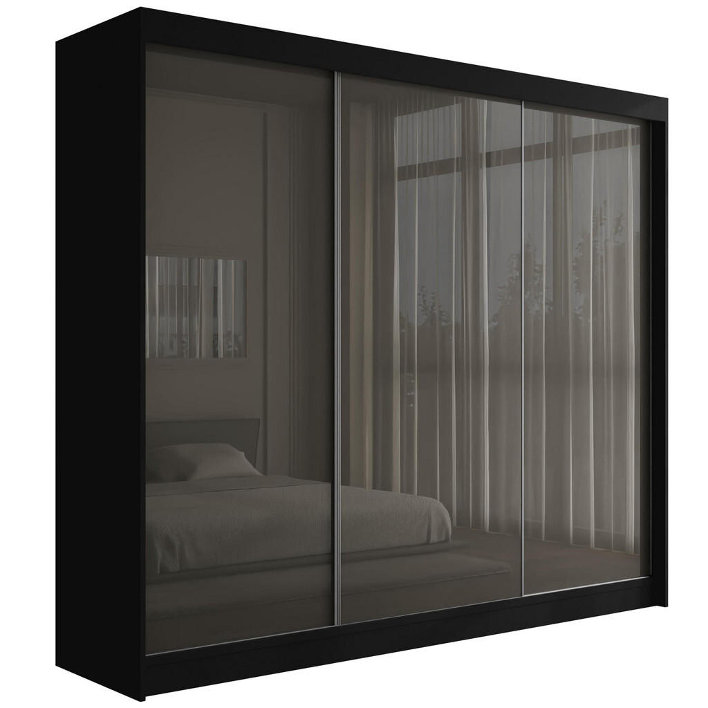 ALTDECOR ŠATNÍ SKŘÍŇ PEKA – 250 cm – černá|šedá
