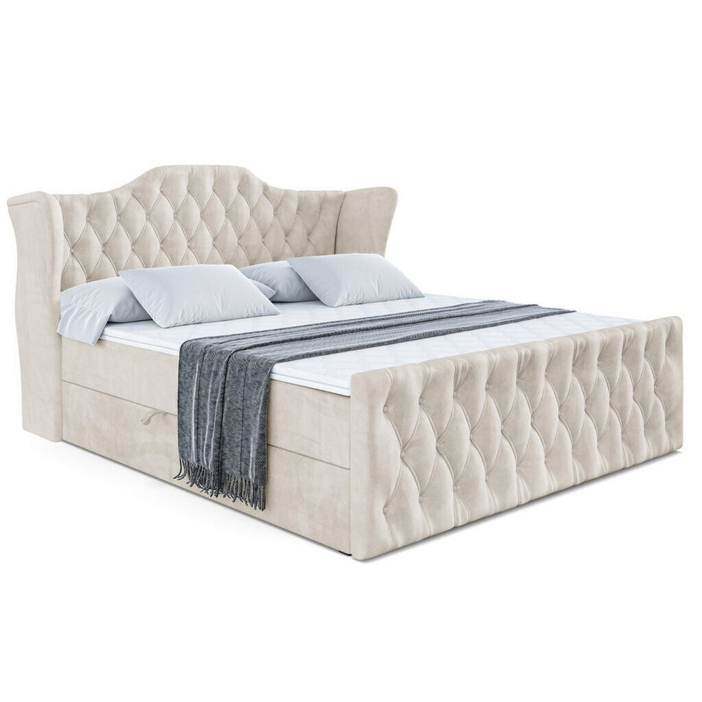 ALTDECOR AMERICKÁ postel VILA-Z – 120 × 200 cm – H3 – ecru