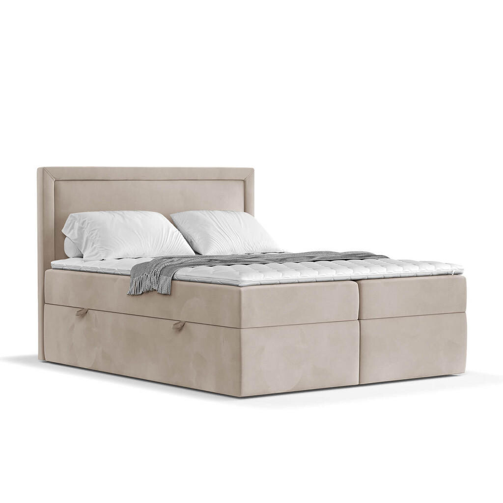 AltaBeds KONTINENTÁLNÍ postel JODAN 180/200 cm Béžová