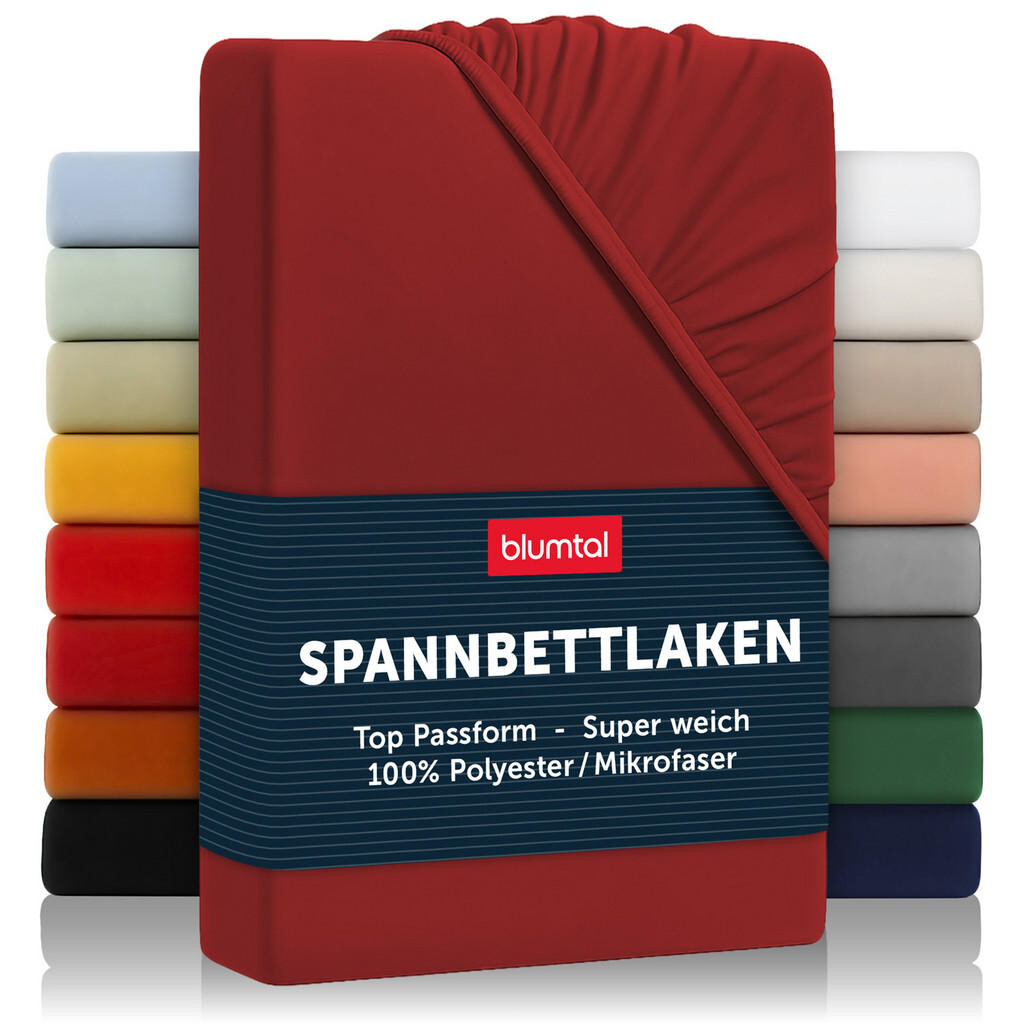 Blumtal NAPÍNACÍ prostěradlo z mikrovlákna, 100/200/30 cm, Vínová