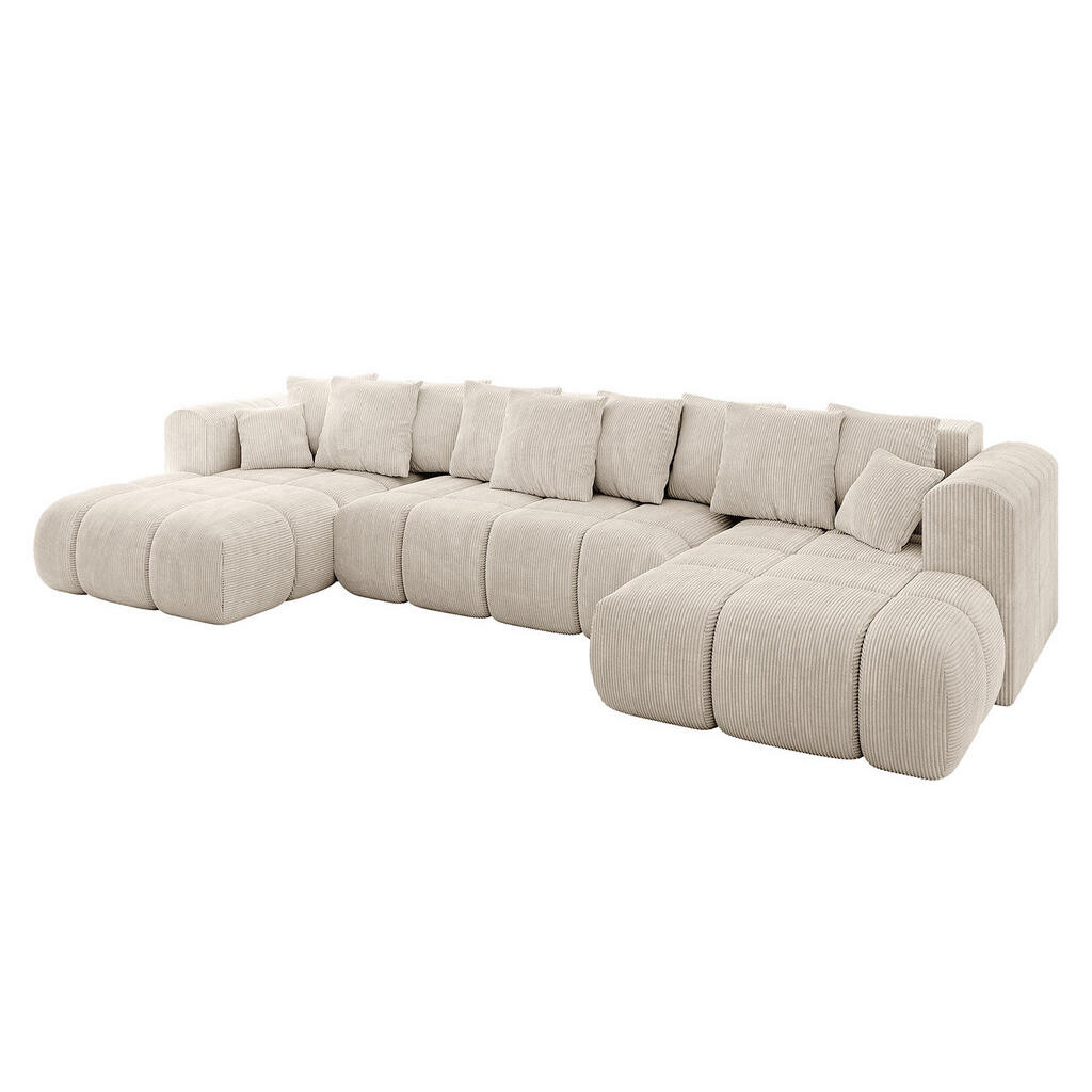 ALTDECOR SEDACÍ SOUPRAVA CLOUD-U-v1 405x185x90 béžový manšestr