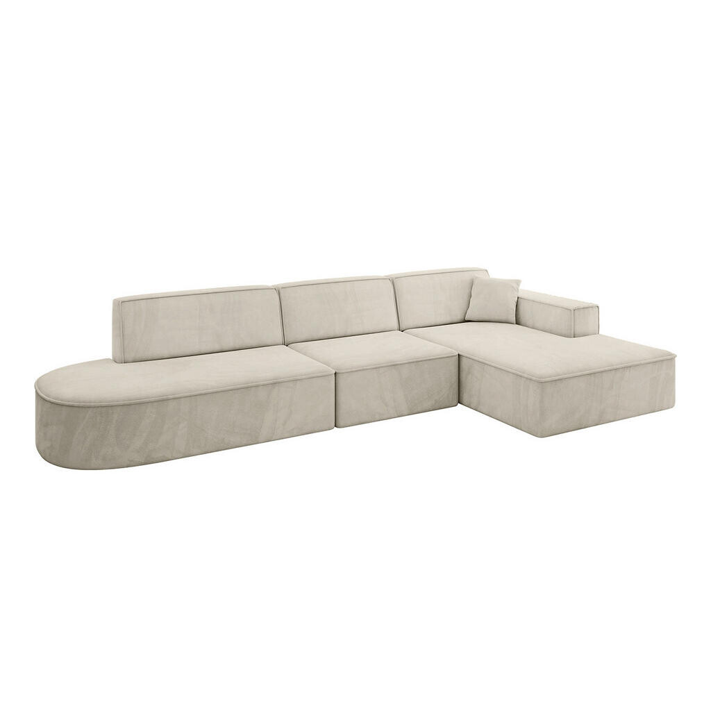 ALTDECOR ROHOVÁ SEDACÍ SOUPRAVA s otomanem vpravo IREA-L2-v4 – 328 × 171 × 79 cm, tmavě šedá