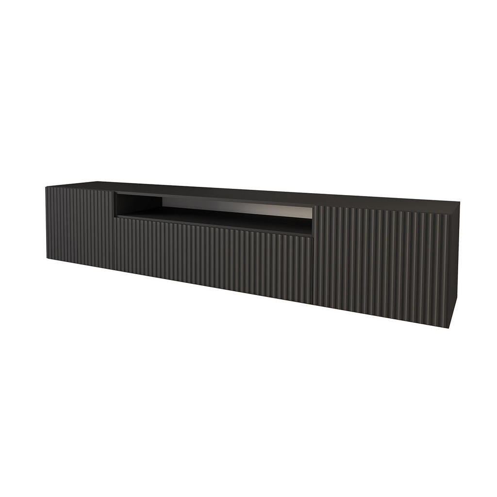 ALTDECOR NÍZKÁ komoda NOA-2-W 200 x 40 x 41 cm – černá