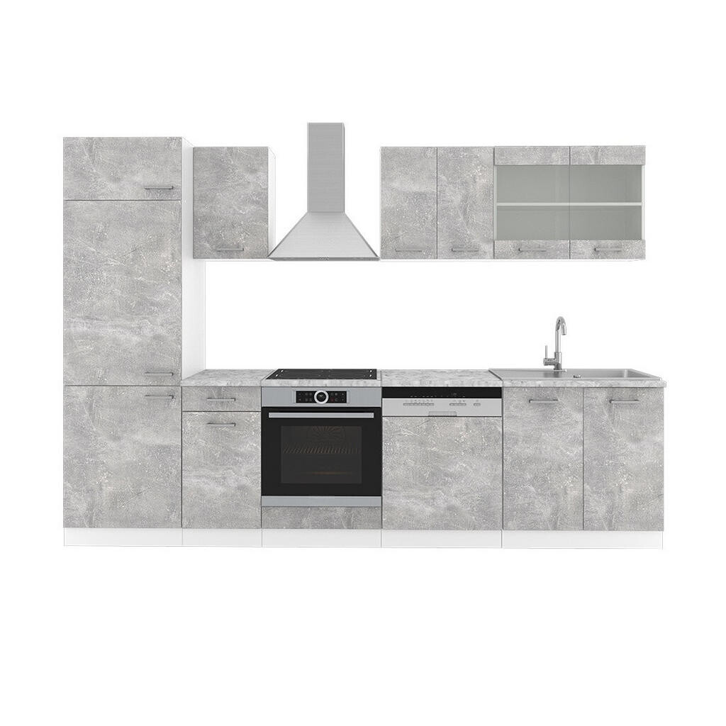 Vicco KUCHYŇSKÝ KOUT R-Line Beton 300 cm bez pracovní desky