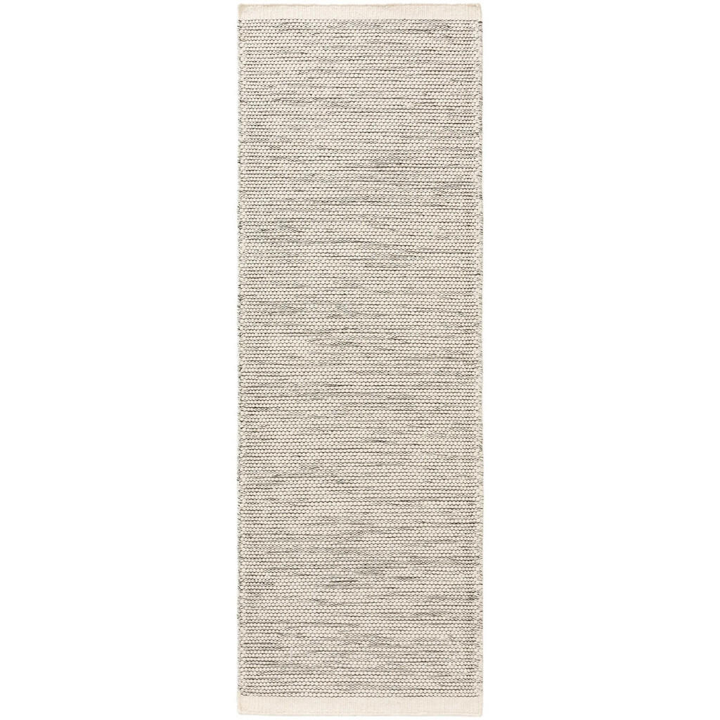 benuta Pure VLNĚNÝ běhoun Rocco Béžová/Černá 80x250 cm