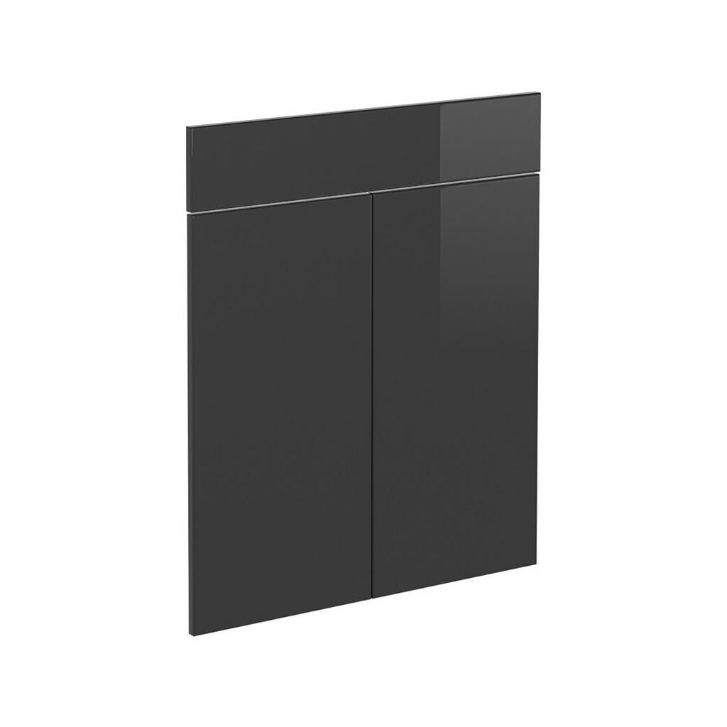 Vicco KUCHYŇSKÁ DVÍŘKA R-Line Antracitový vysoký lesk 59.6 x 70.8 cm nábytková čela pro spodní skříňku se zásuvkami