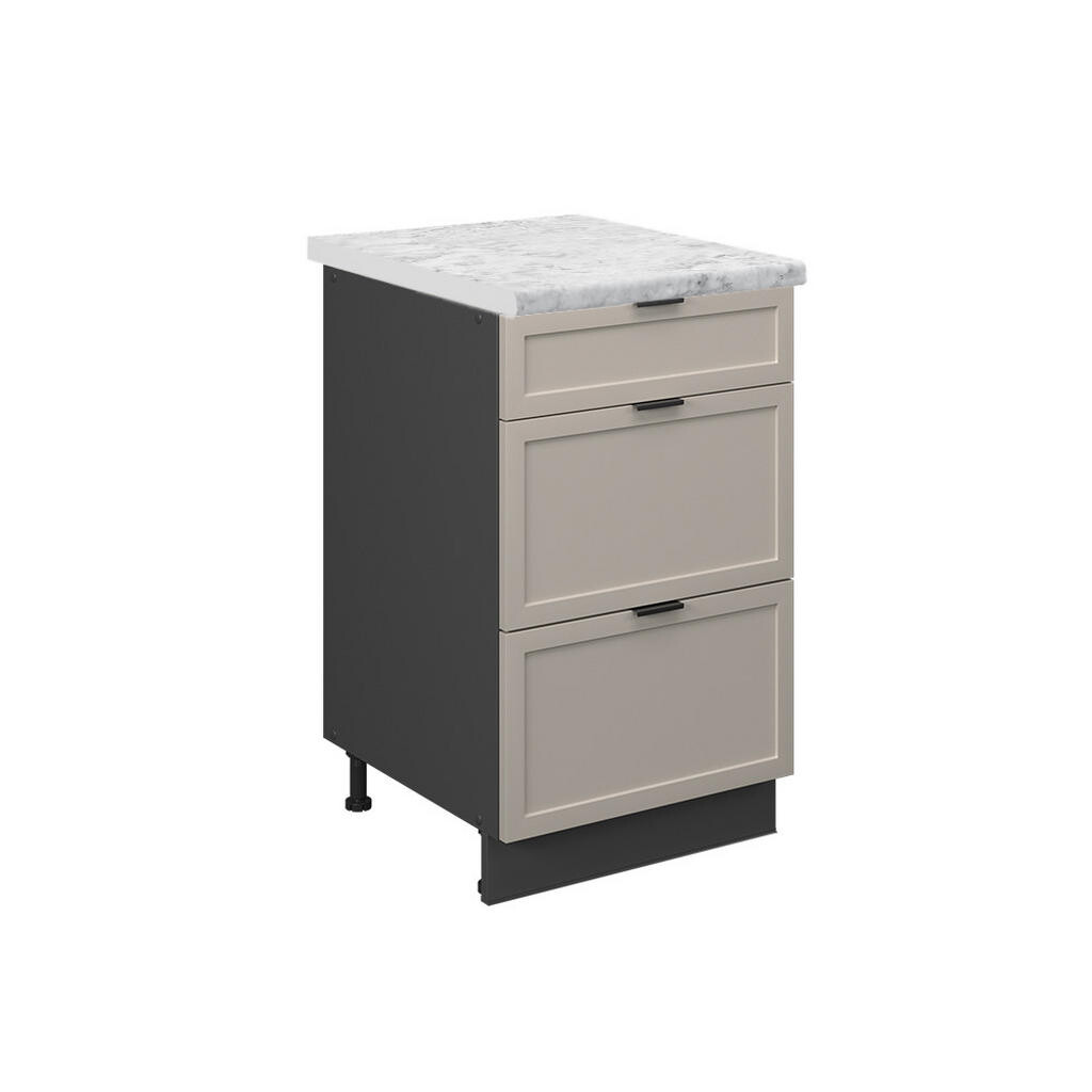 Vicco SPODNÍ SKŘÍŇKA KUCHYŇSKÉ LINKY Fame-Line, GreyBeige/Antracit, 50 cm, PD Mramor