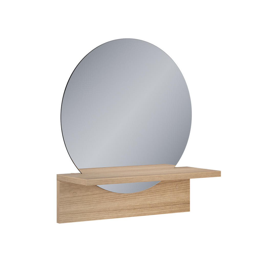 Vicco KOUPELNOVÉ ZRCADLO Elyra Zlatý mocný dub 40 x 47.5 cm s policí