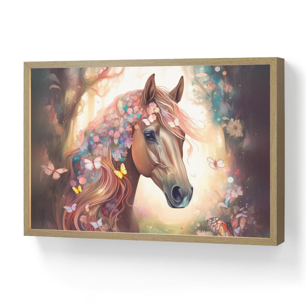 OnlyWow DOBÍJECÍ NOČNÍ LAMPIČKA Kůň - Příroda - Květiny - Motýli - Les 60x40 cm