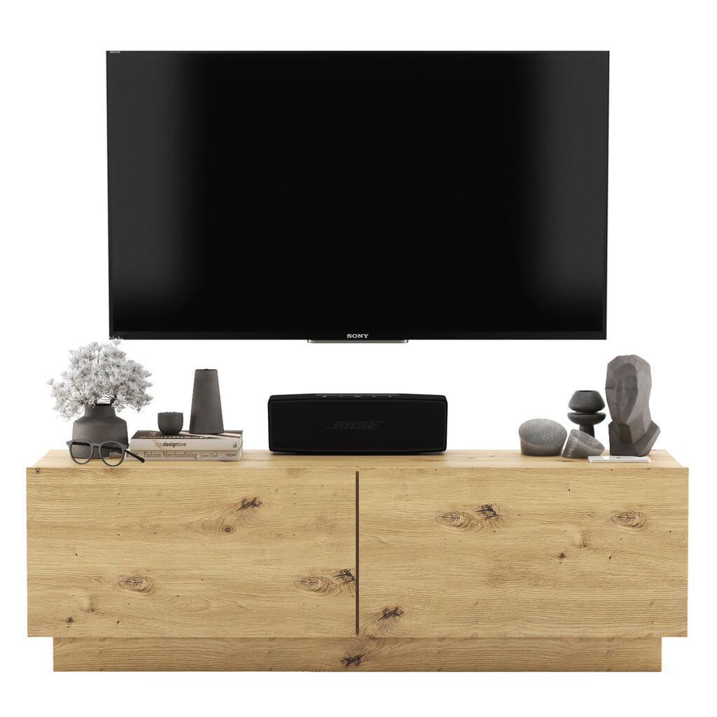 Meble Lindner TV stolek Enjoy Dub Artisan 120 cm se soklem