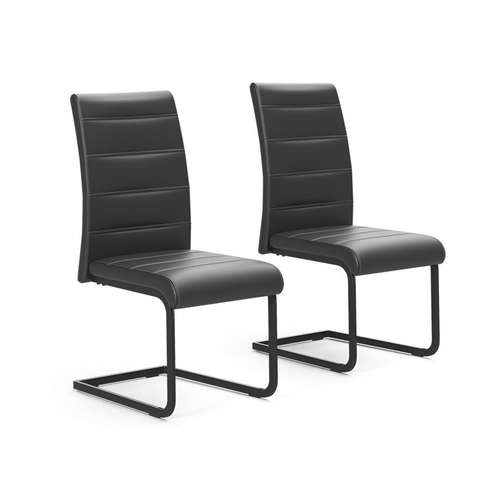 Vicco KONZOLOVÁ ŽIDLE Salvo, Černá/Černá, Sada 2 kusů
